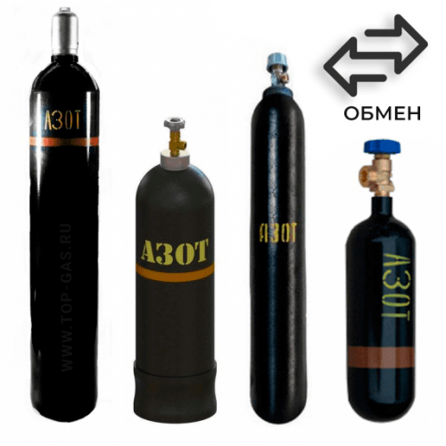 Обмен азотных баллонов в Лухмановской